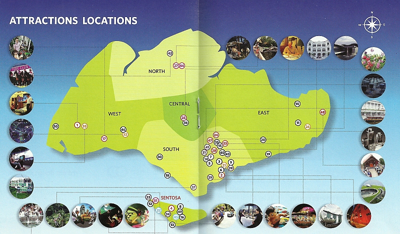 Singmap1.jpg - Map of Singapore attractions