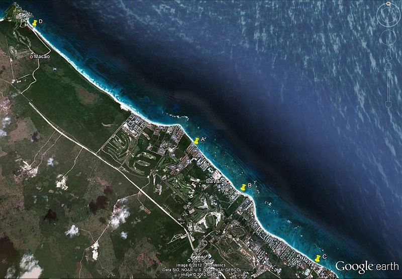 image014.jpg - A=Bahia Principe Ambar - B=Bavaro East 1 - C=Bavaro East 2 - D=Macao